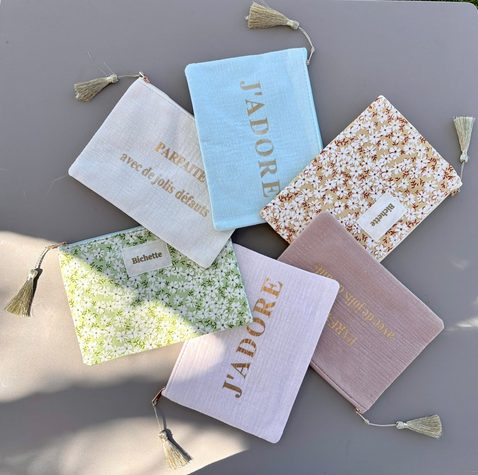 Pochette en gaze de coton