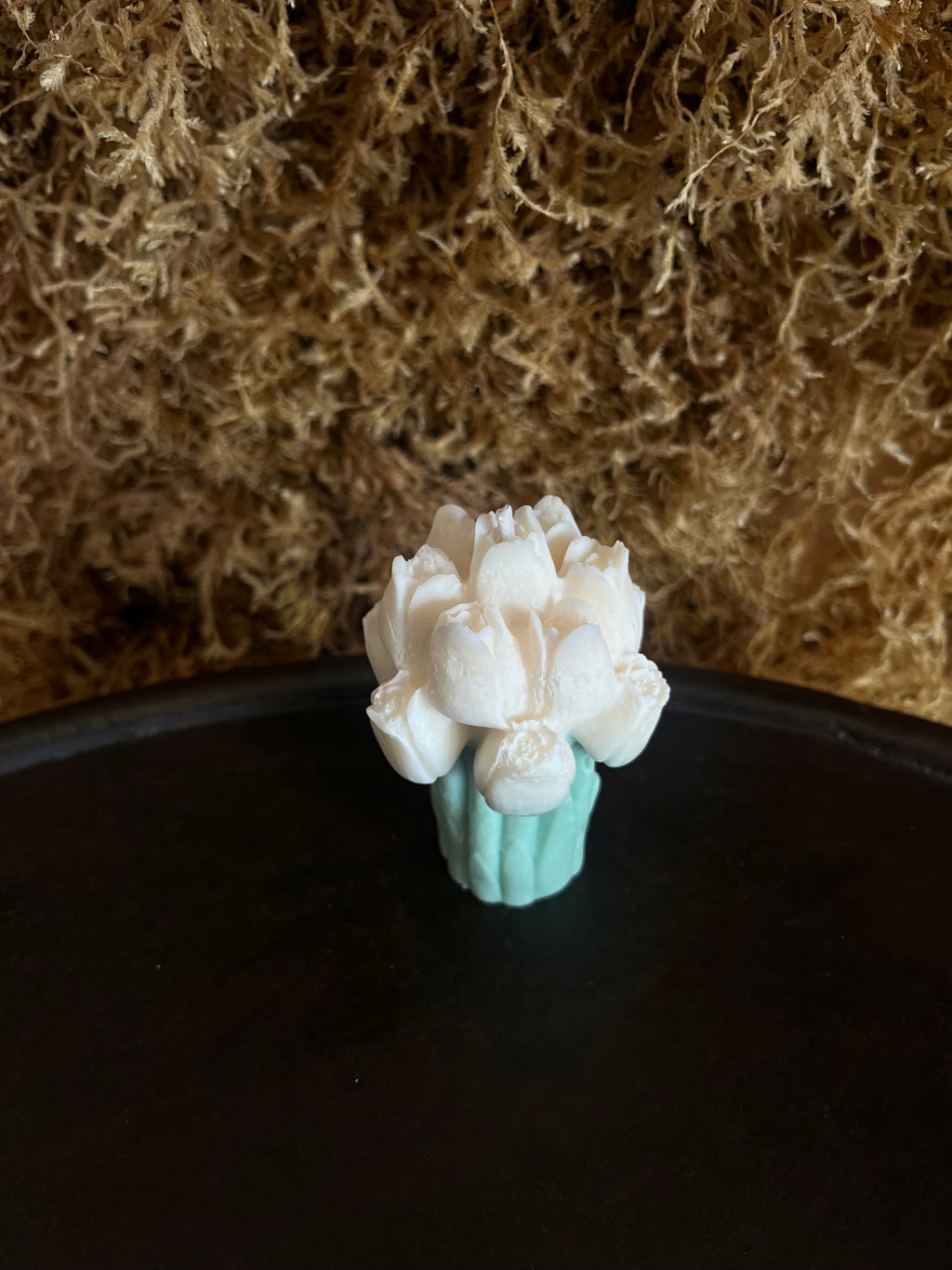 Bougie bouquet de tulipes