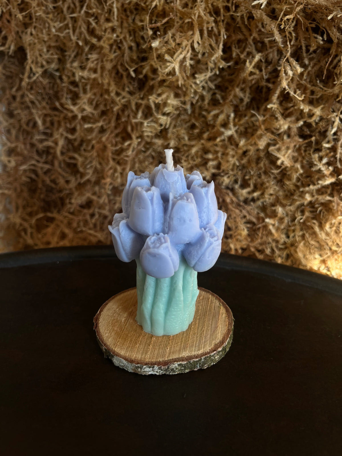 Bougie bouquet de tulipes