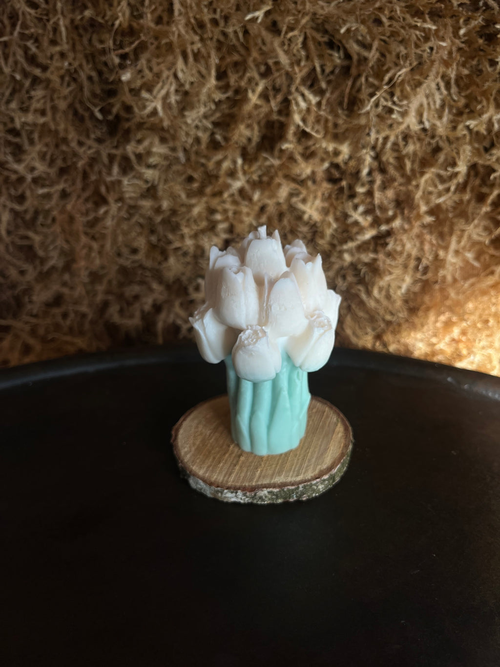 Bougie bouquet de tulipes