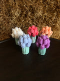 Bougie bouquet de tulipes